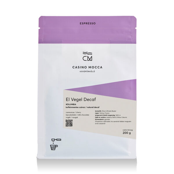 Casino Mocca - El Vergel Decaf (Kolumbia)